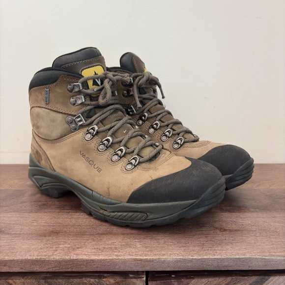 Vasque Gore-Tex Hiking Boots Mens 9 Wasatch GTX Brown Vibram Leather Gorpcore - Picture 5 of 12